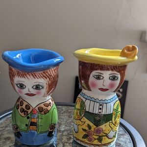 Ganz Bella Casa Lady Egg Cups Designed by Susan Paley